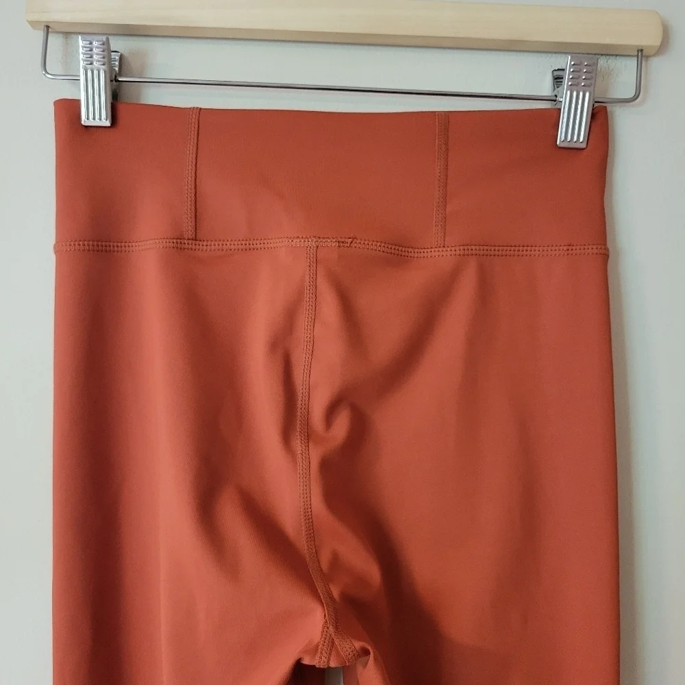 NWT Madewell MWL Form High Rise Burnt Orange Leggings Size Small - Picture 6 of 10
